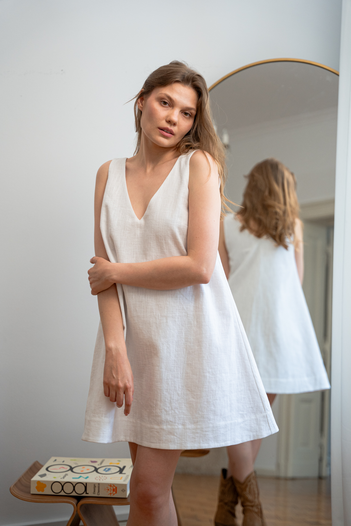 Lniana sukienka Lena - obrazek 2